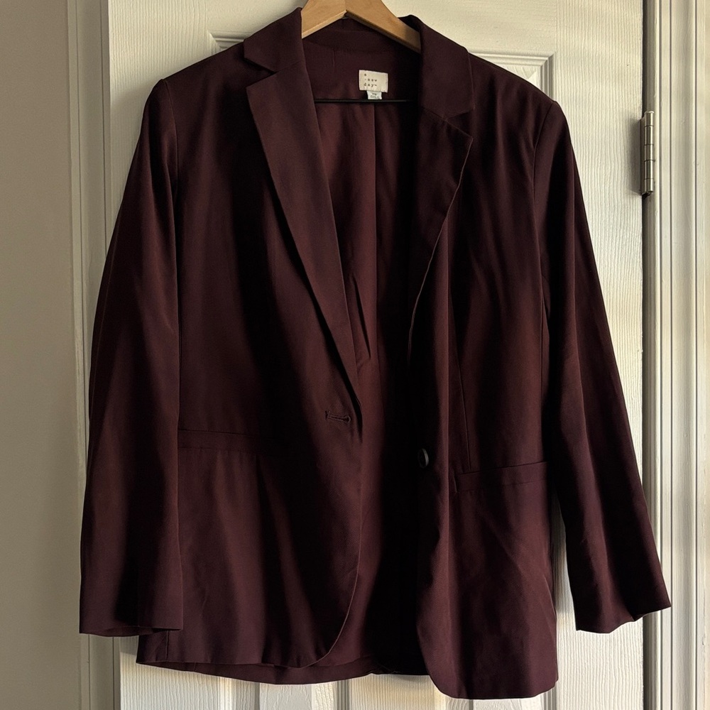 a new day Women's Blazer in Deep Burgundy